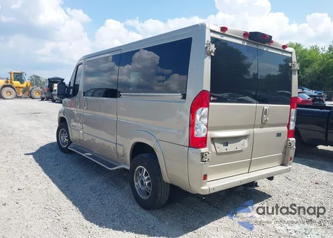 2022 Ram Promaster 1500 Low Roof 136 Wb из США, поврежденный, VIN 3C6LRVAG8NE113485